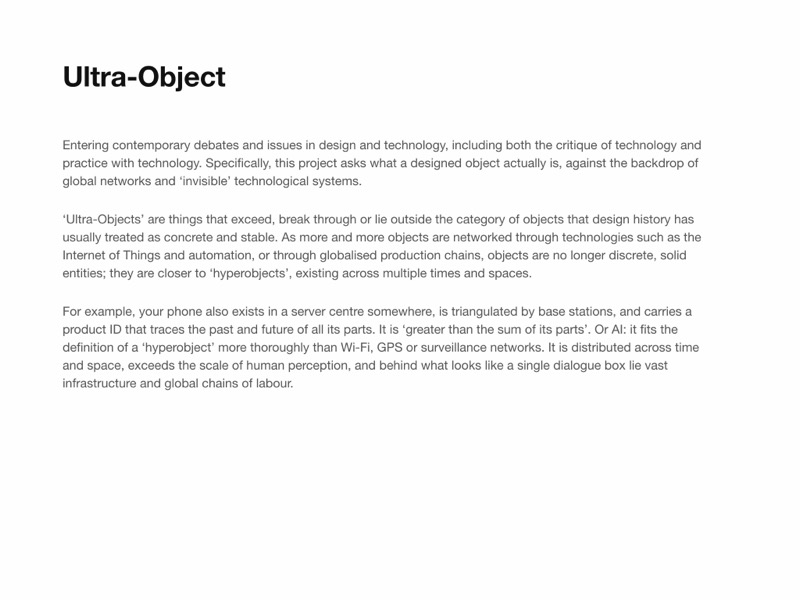 What is an Ultra-Object? Course slide, 2026
